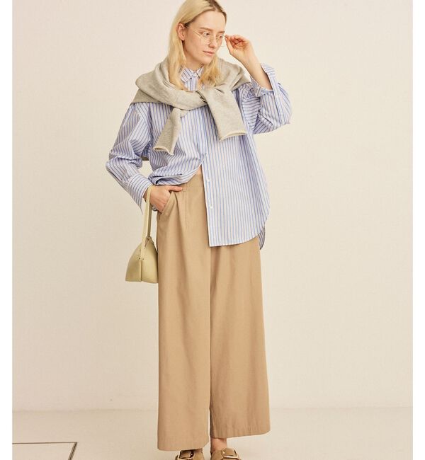 Rouge vif「コットンマルチストライプビッグシャツ」|シャツ・ブラウス|