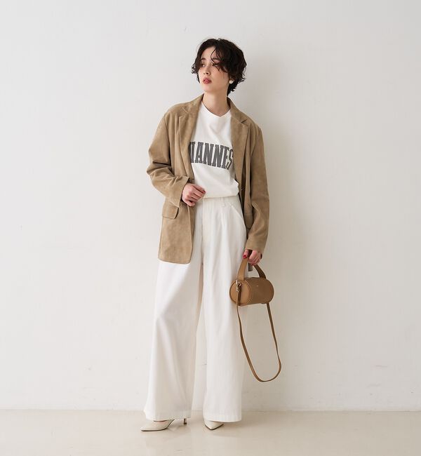 Rouge vif「ポリコットン撥水ワイドパンツ」|その他|