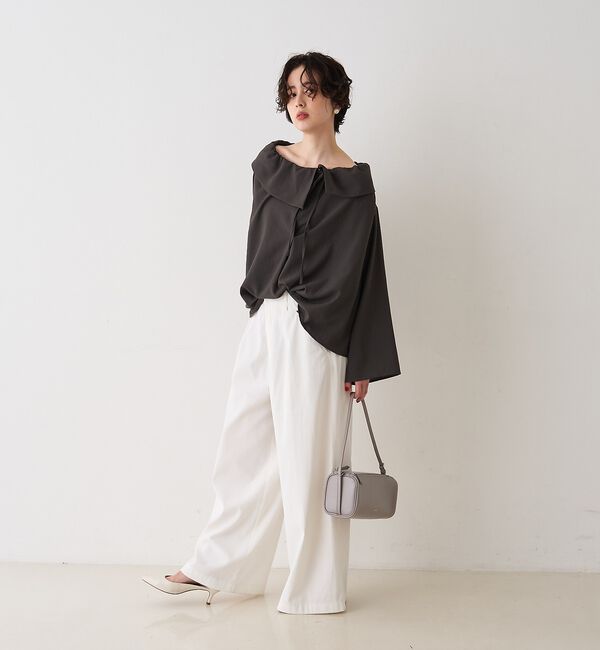 Rouge vif「ポリコットン撥水ワイドパンツ」|その他|