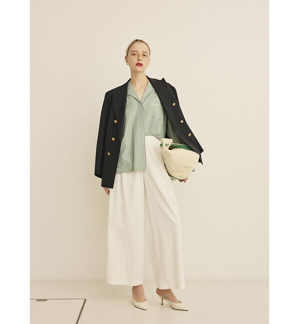 Rouge vif「ポリコットン撥水ワイドパンツ」|その他|