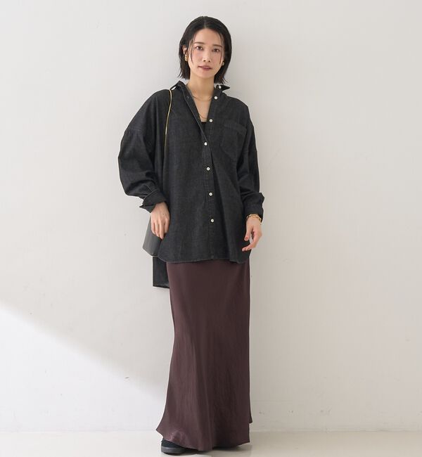 Rouge vif「【2026SS新作】【ロングセラー】NEW オーバーサイズデニムシャツ」|シャツ・ブラウス|