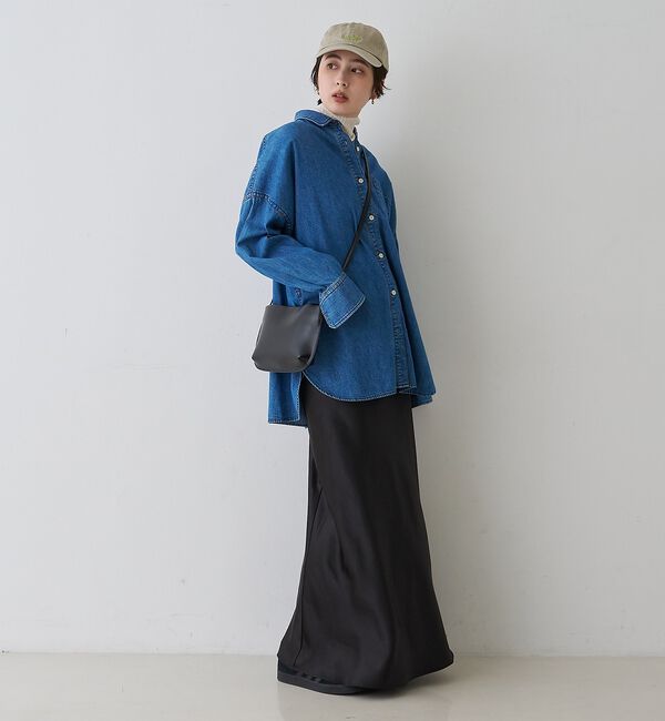 Rouge vif「【2026SS新作】【ロングセラー】NEW オーバーサイズデニムシャツ」|シャツ・ブラウス|