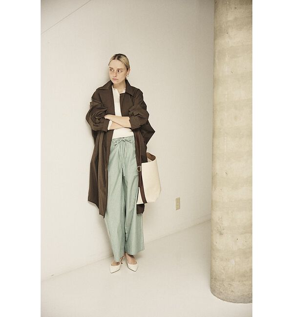 Rouge vif「NEWクリスピー撥水ライトロングコート」|ステンカラーコート|