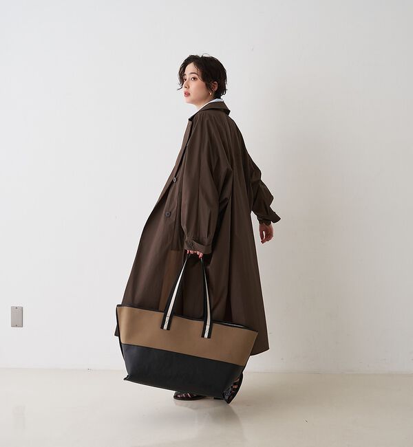 Rouge vif「NEWクリスピー撥水ライトロングコート」|ステンカラーコート|