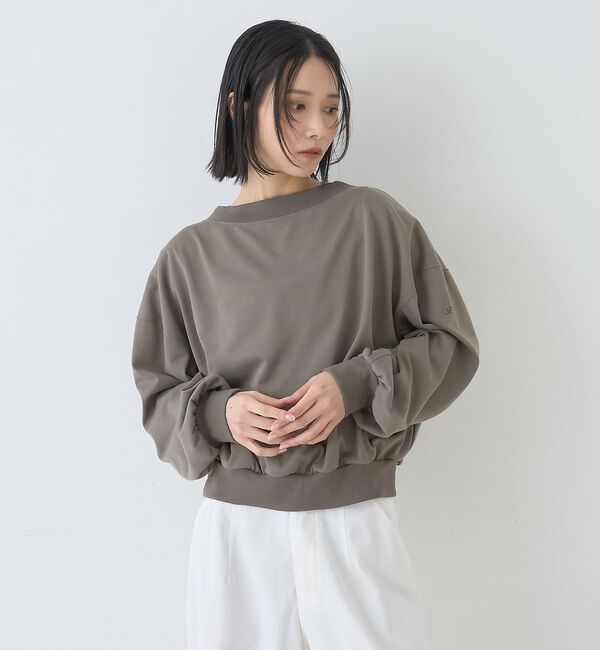 Rouge vif「ポリスパンパフスリーブイージーカットプルオーバー/吸水速乾」|Tシャツ・カットソー|