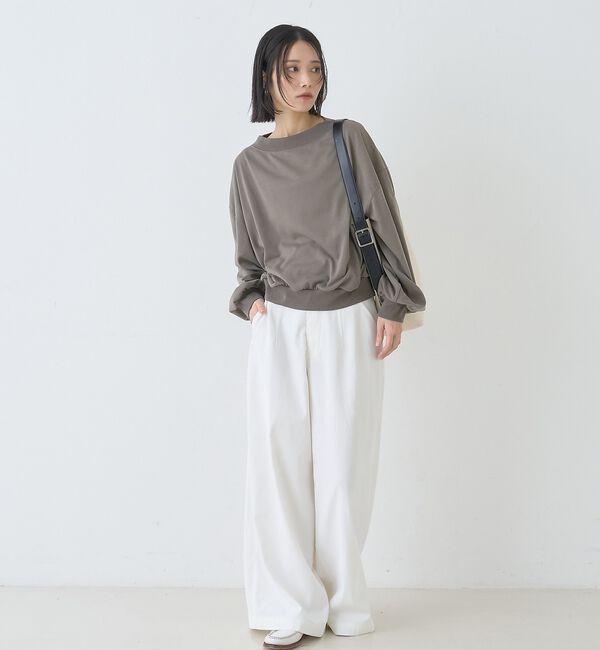 Rouge vif「ポリスパンパフスリーブイージーカットプルオーバー/吸水速乾」|Tシャツ・カットソー|