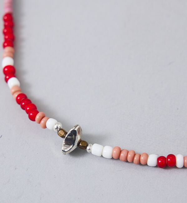 Rouge vif「【Le Melange/ル・メランジュ】ビーズネックレス/シェルビーズ/ブレスレ」|ネックレス|