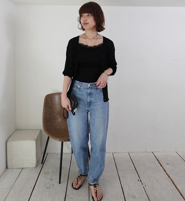 Rouge vif「【一部店舗限定】レースキャミ付きニットアンサンブル/カーディガン/レーストップス」|カーディガン|