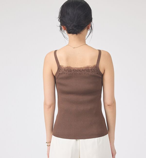 Rouge vif「【一部店舗限定】レースキャミ付きニットアンサンブル/カーディガン/レーストップス」|カーディガン|