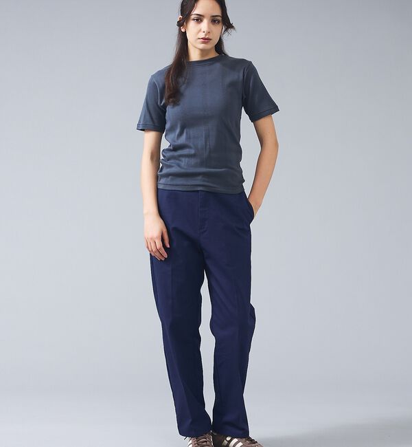 Rouge vif「【Robert P.Miller/ロバートピーミラー】パネルリブクルーネックTシ」|Tシャツ・カットソー|