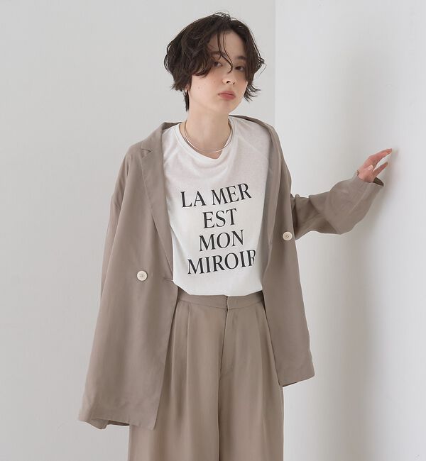 Rouge vif「シアーロゴオーバーサイズTシャツ」|Tシャツ・カットソー|