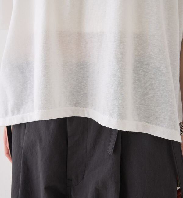 Rouge vif「シアーロゴオーバーサイズTシャツ」|Tシャツ・カットソー|