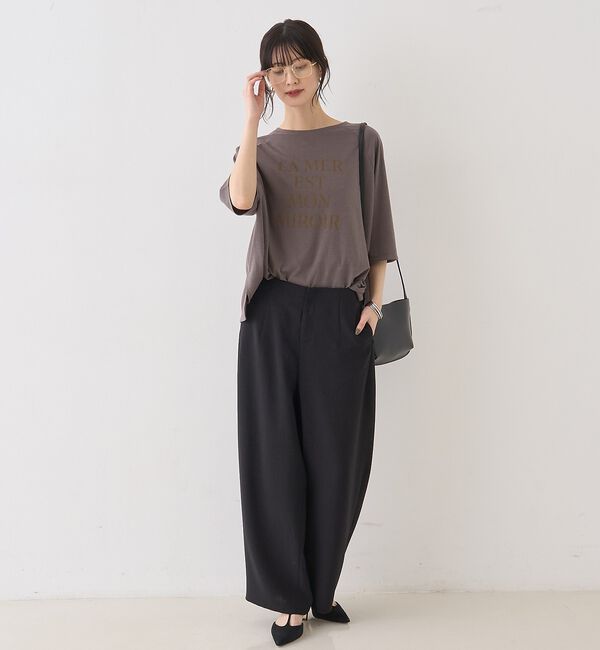 Rouge vif「シアーロゴオーバーサイズTシャツ」|Tシャツ・カットソー|