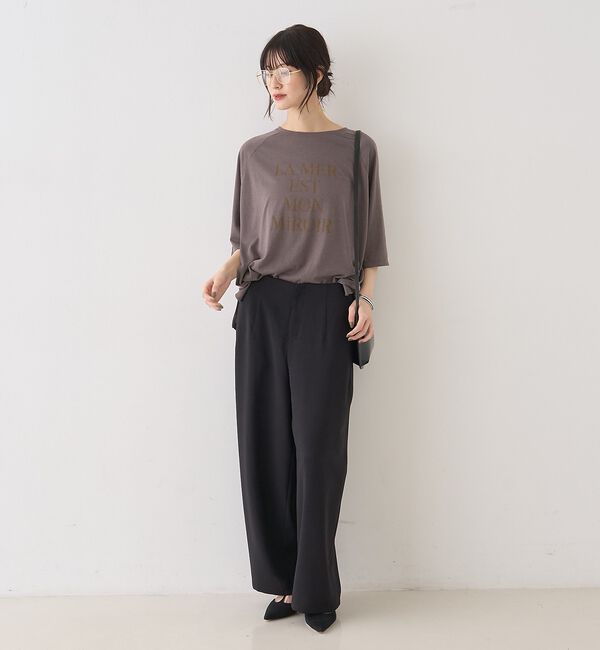 Rouge vif「シアーロゴオーバーサイズTシャツ」|Tシャツ・カットソー|