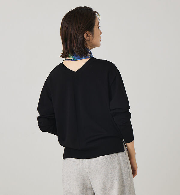 qualite「レーヨンストレッチ2WAYニット」|ニット・セーター|