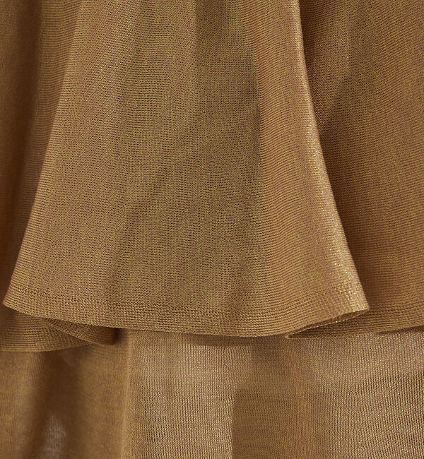 qualite「シャイニーフレアニット」|ニット・セーター|