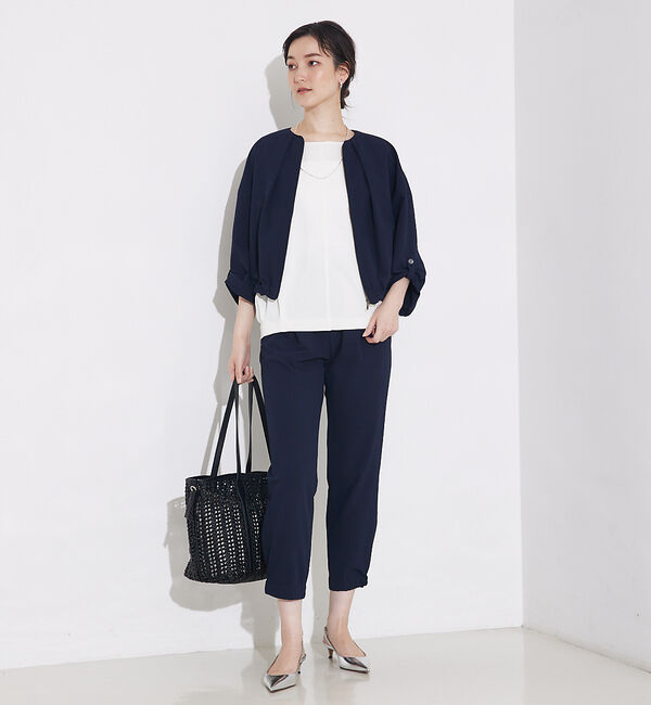 qualite「【接触冷感＆吸水速乾＆UV】シアサッカーブルゾン /セットアップ対応」|ブルゾン・スタジャン|