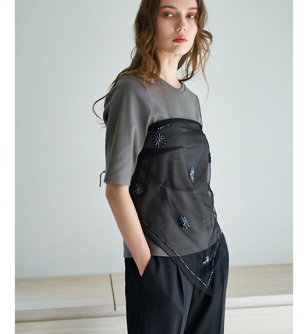 qualite「エンブロイダリースカーフ」|バンダナ・スカーフ|