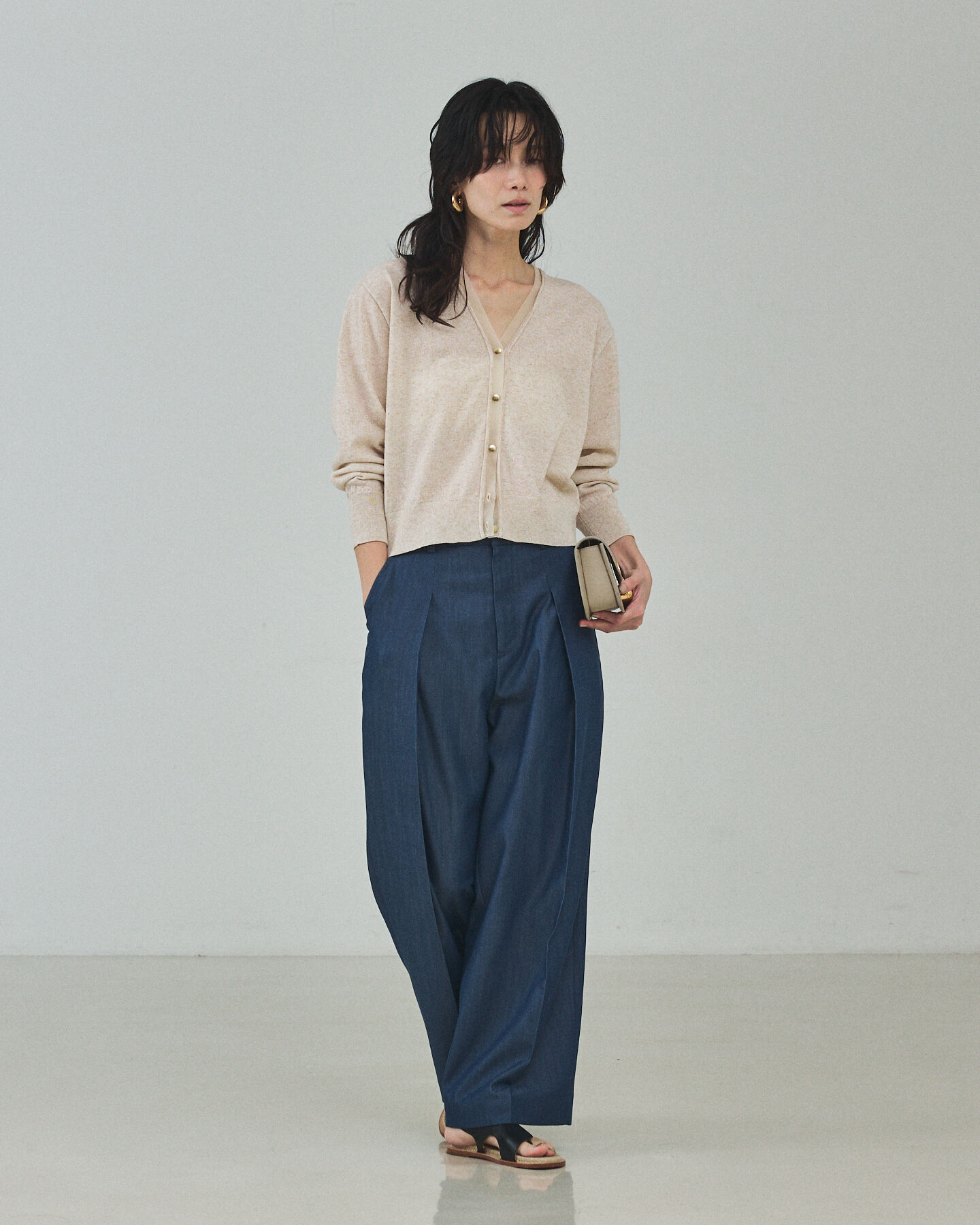 qualite「【セットアップ対応】テンセルハイツイストワイドパンツ」|その他|