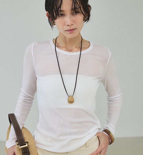 qualite「シアーテレコロングスリーブT」|Tシャツ・カットソー|