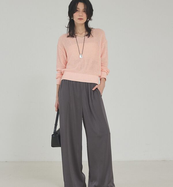 qualite「ミックスカラードライコットンニット」|ニット・セーター|