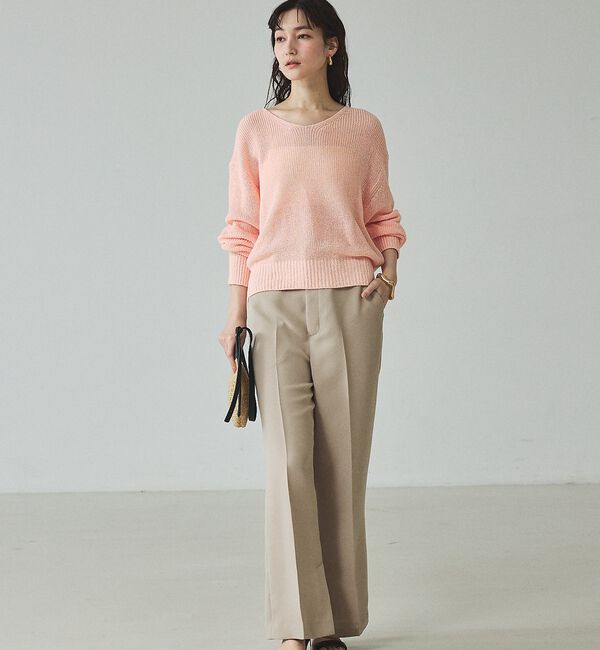 qualite「ミックスカラードライコットンニット」|ニット・セーター|