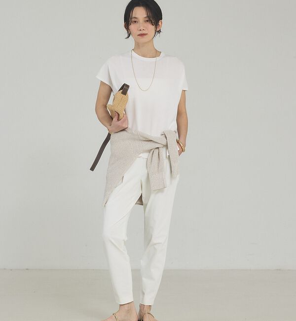 qualite「【接触冷感・セットアップ】レーヨンストレッチフレンチ」|ニット・セーター|