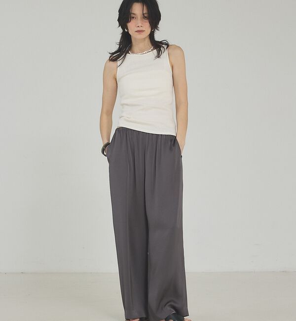 qualite「ラメテレコタンク」|キャミソール|