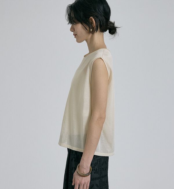 qualite「シアーノースリーブT【予約】」|キャミソール|