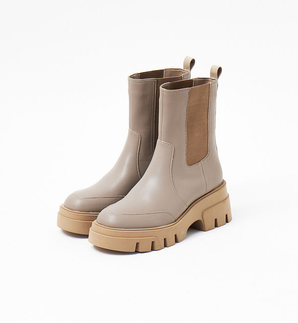 AU BANNISTER「【晴雨兼用】サイドゴアボリュームソールレインブーツ」|レインシューズ|