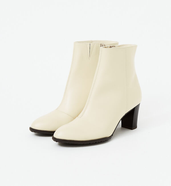 AU BANNISTER「【最高ブーツ/ 6.5cmヒール】ラウンドトゥブーツ」|ショートブーツ|