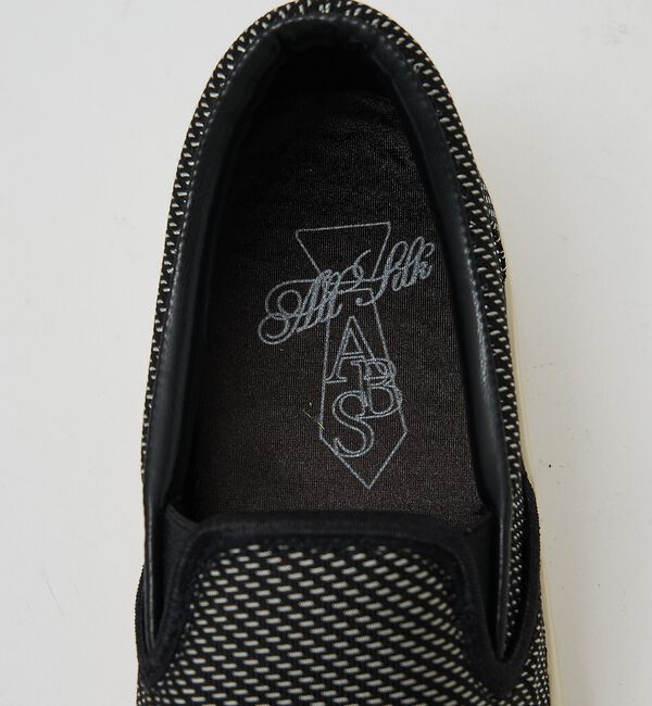 AU BANNISTER「【シルクネクタイ生地使用】スリッポンスニーカー」|スニーカー|