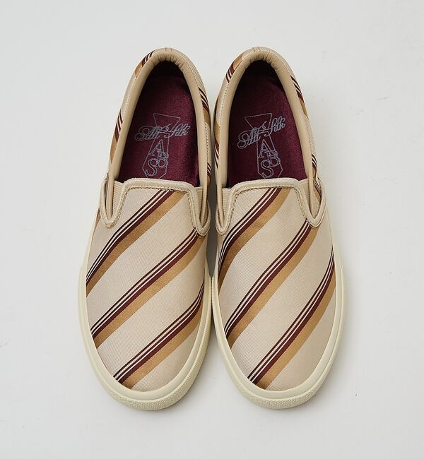 AU BANNISTER「【シルクネクタイ生地使用】スリッポンスニーカー」|スニーカー|ベージュ