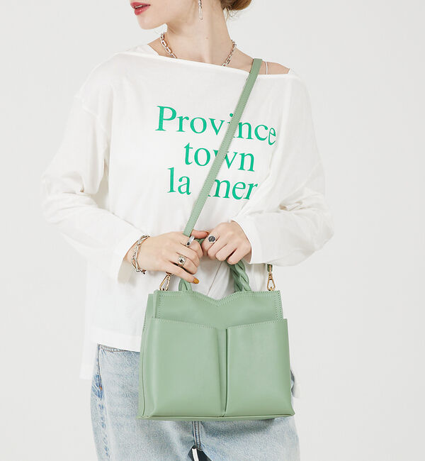 LOWELL things「TWISTE/ダブルポケット2WAYトート M」|ショルダー・メッセンジャー|