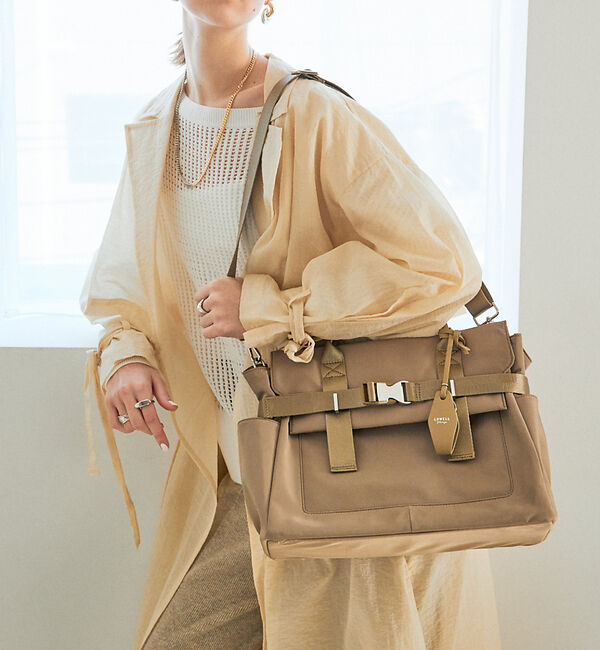 LOWELL things「【CLASSY掲載】ABILITY/ナイロンBELTEDトート」|トートバッグ|