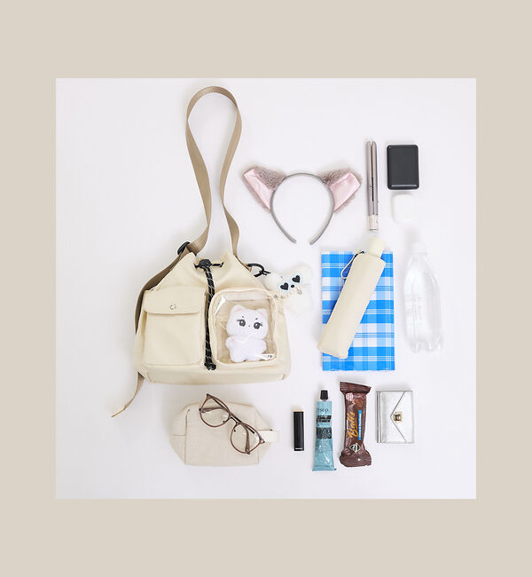 LOWELL things「【再入荷】オシゴト/巾着ショルダーバッグ【推し活】」|ショルダー・メッセンジャー|