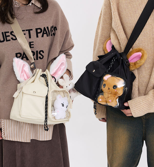 LOWELL things「【再入荷】オシゴト/巾着ショルダーバッグ【推し活】」|ショルダー・メッセンジャー|