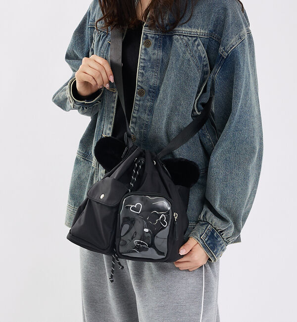 LOWELL things「【再入荷】オシゴト/巾着ショルダーバッグ【推し活】」|ショルダー・メッセンジャー|