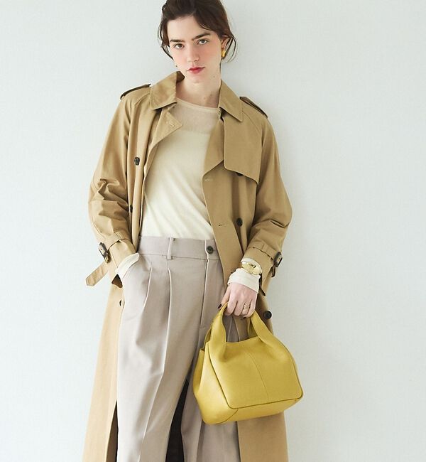 LOWELL things「Mellow/ソフトレザーオープントート/ミニ」|トートバッグ|イエロー