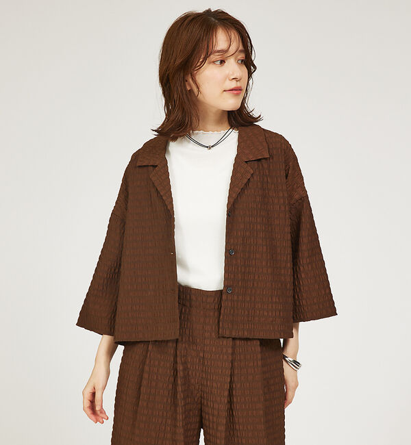 abahouse mavie「【セットアップ対応】サッカーボーダーショートシャツジャケット」|その他|