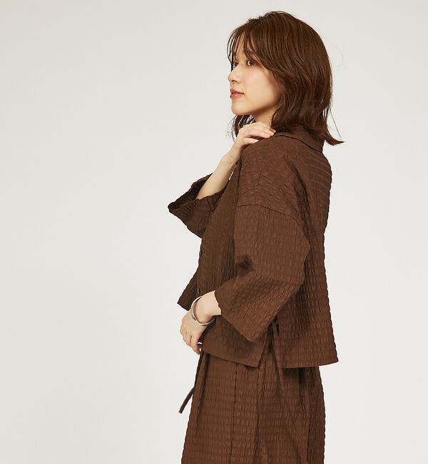 abahouse mavie「【セットアップ対応】サッカーボーダーショートシャツジャケット」|その他|