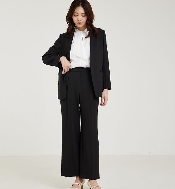 abahouse mavie「【WEB Domani掲載】【エニデイカセット】ノーカラージャケット」|ノーカラージャケット|