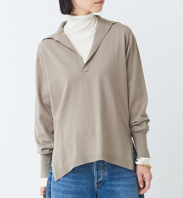 The Store by C' 「【COCUCA】スキッパープルオーバー」|ニット・セーター|