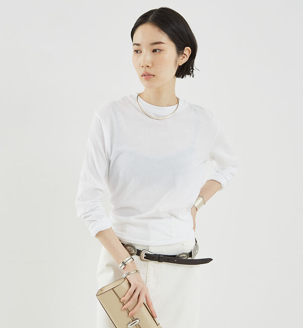 The Store by C' 「【Citizens of humanity】SABINE CROPPED L/S」|Tシャツ・カットソー|ホワイト