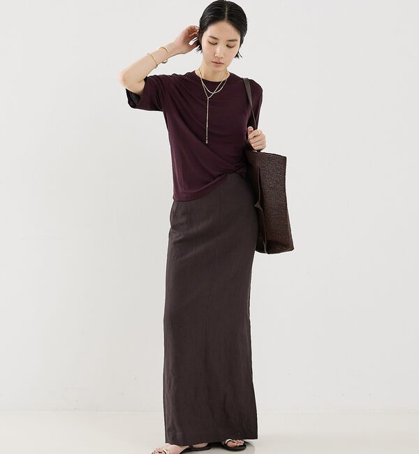 The Store by C' 「【COCUCA】リネンストレートスカート」|スカート|