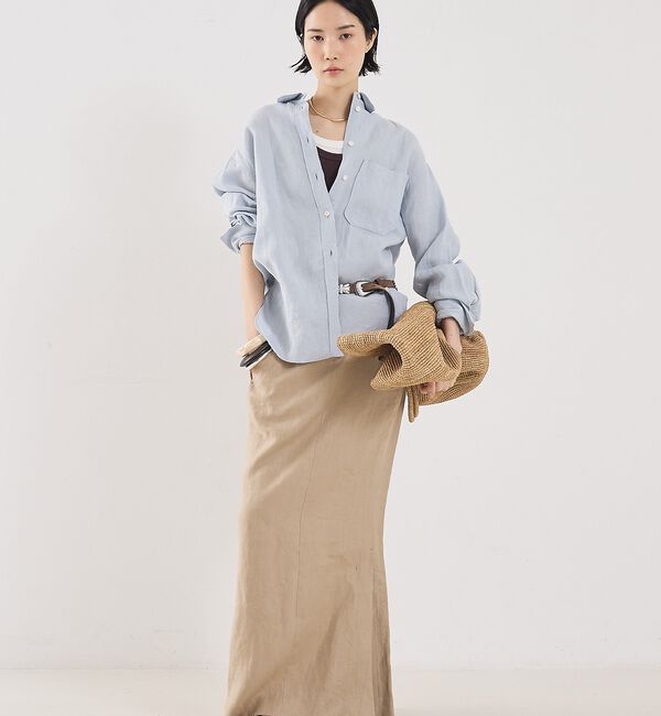 The Store by C' 「【COCUCA】リネンストレートスカート」|スカート|