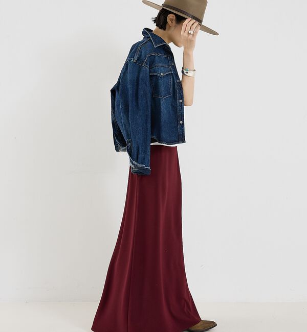 The Store by C' 「【COCUCA】ライトダブルサテンスカート」|スカート|