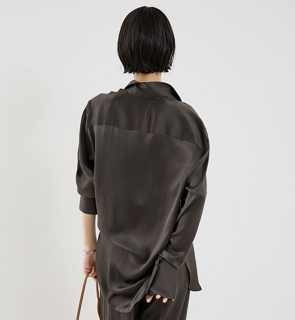 The Store by C' 「【COCUCA】ウォッシャブルシルクシャツ」|シャツ・ブラウス|