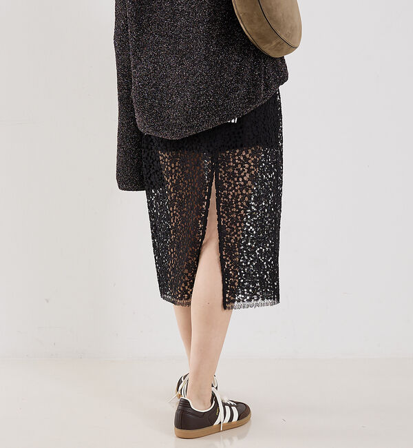 The Store by C' 「【MARIA McMANUS】Lace Ruchesd Skirt／レースルーシ」|スカート|