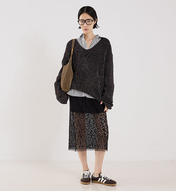 The Store by C' 「【MARIA McMANUS】Lace Ruchesd Skirt／レースルーシ」|スカート|